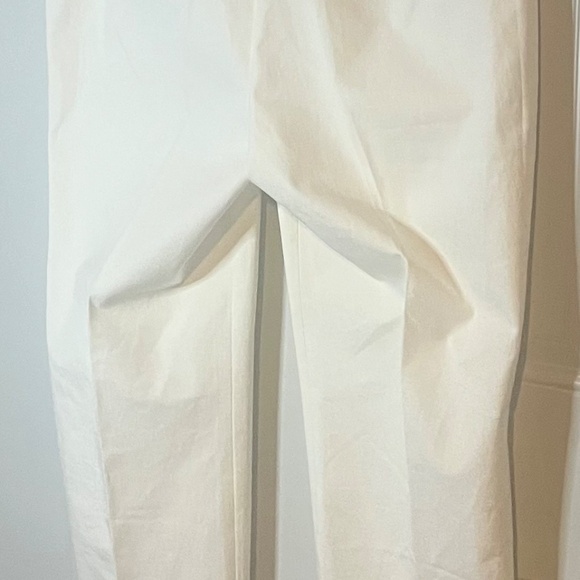 Talbots Chatham Ankle Pants Women’s Size 14 White Slim-Leg Stretch Ankle NWT - Picture 6 of 9